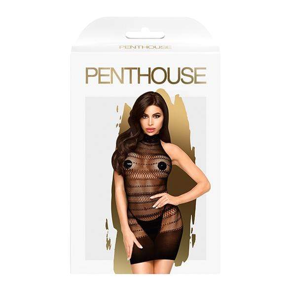 Penthouse - Epic Night High Neck Mini Dress XL (Black) PH1171 CherryAffairs