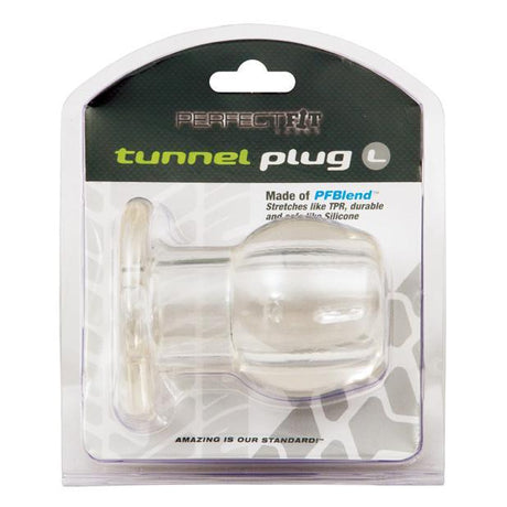 Perfect Fit - Large Tunnel Plug (Clear) - CherryAffairs.sg