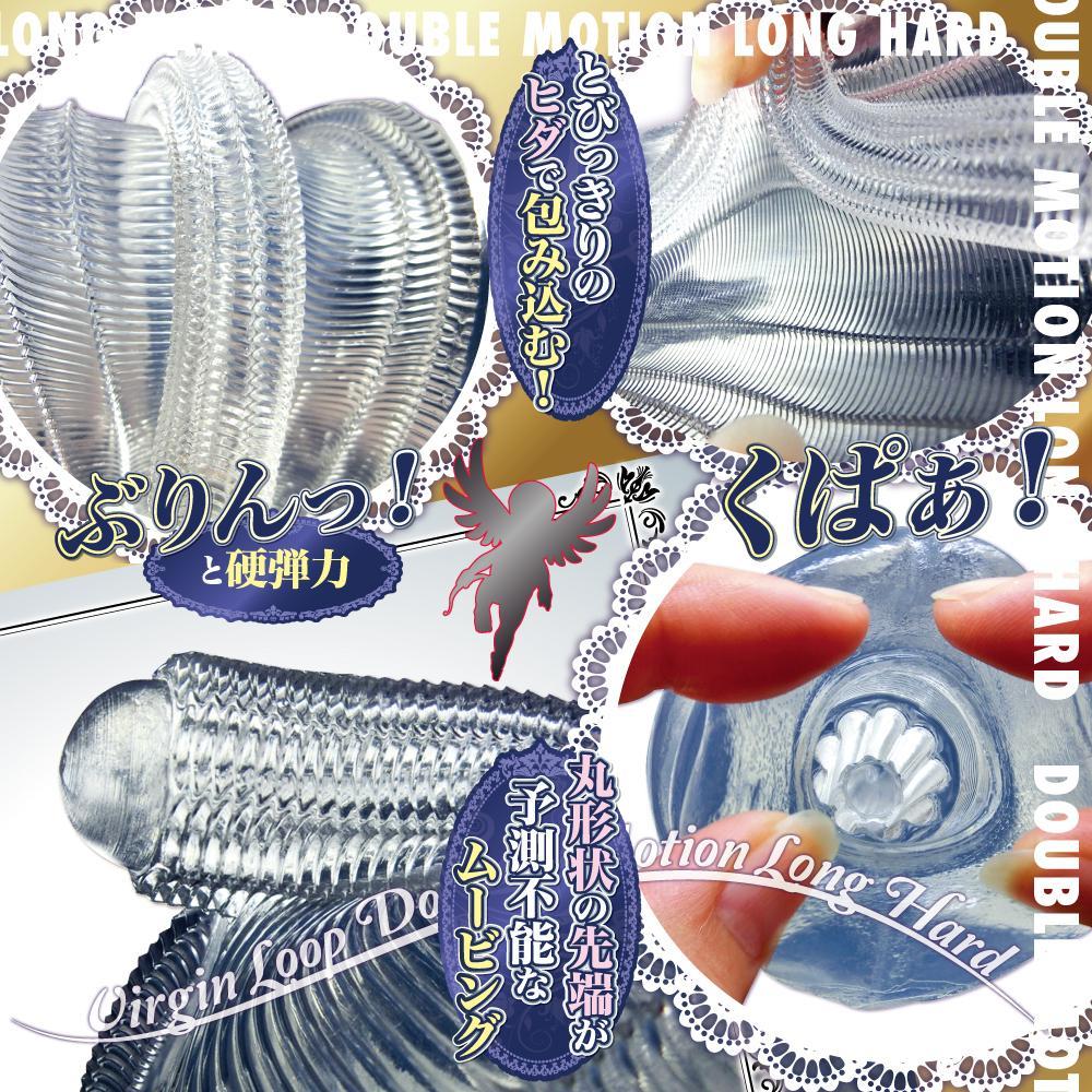 Ride Japan - Original Loop Double Motion Long Hard Onahole (Clear) RJ1018 CherryAffairs