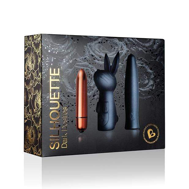 RocksOff - Silhouette Dark Desires Vibrator Kit (Gold) RO1065 CherryAffairs