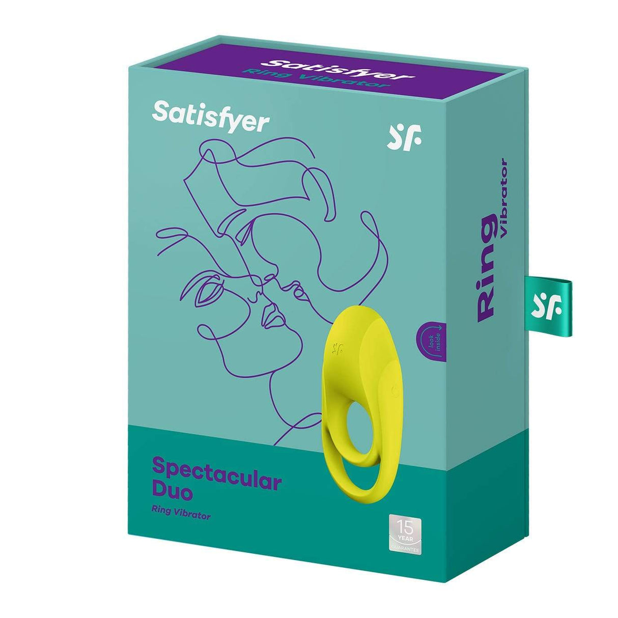 Satisfyer - Spectacular Duo Silicone Vibrating Cock Ring (Chartreuse) STF1210 CherryAffairs