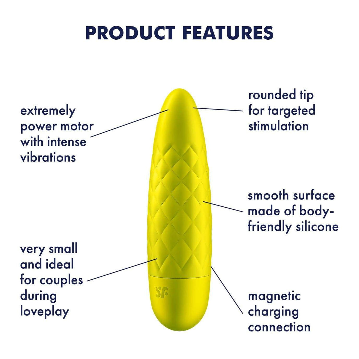 Satisfyer - Ultra Power Bullet 5 Vibrator (Yellow) STF1187 CherryAffairs