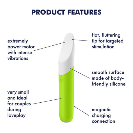 Satisfyer - Ultra Power Bullet 7 Vibrator (Green) STF1192 CherryAffairs