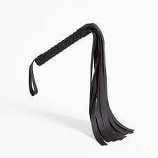 Sex and Mischief - Faux Leather Flogger (Black) - CherryAffairs.sg