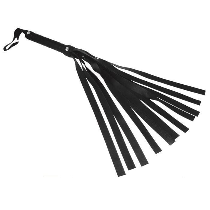 Sex and Mischief - Faux Leather Flogger (Black) - CherryAffairs.sg