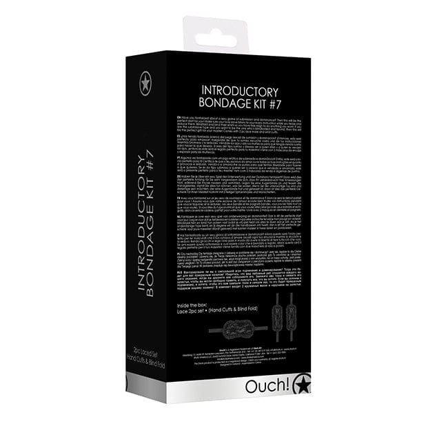 Shots - Ouch BDSM Beginners Introductory Bondage Kit #7 (Black) ST1044 CherryAffairs