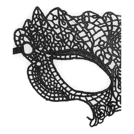 Shots - Ouch Black and White Lace Princess Eye Mask (Black) ST1053 CherryAffairs