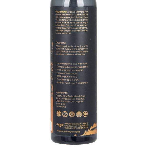 Sliquid - Shine Organic Unscented Intimate Toy Cleaner 8.5 oz (Black) SL1034 CherryAffairs