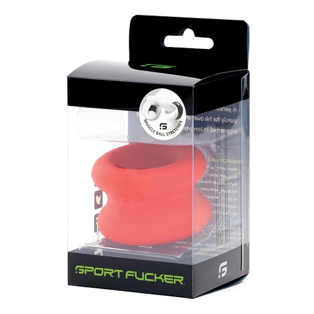 Sport F*cker - Muscle Ball Stretcher Cock Ring (Red) SPF1009 CherryAffairs