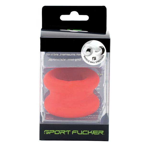 Sport F*cker - Muscle Ball Stretcher Cock Ring (Red) SPF1009 CherryAffairs