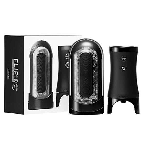 Tenga - Flip Zero 0 Electronic Vibrotation Male Masturbator (Black) Masturbator Soft Stroker (Vibration) Rechargeable