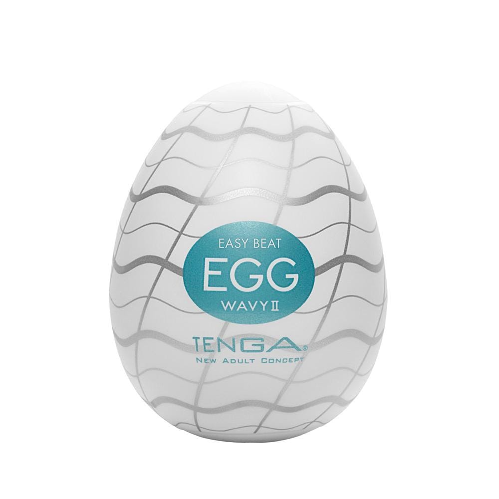 Tenga - Masturbator Egg Wavy II (White) TE1117 CherryAffairs