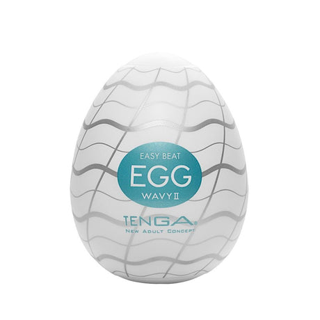 Tenga - Masturbator Egg Wavy II (White) TE1117 CherryAffairs