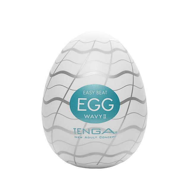 Tenga - Masturbator Egg Wavy II (White) TE1117 CherryAffairs