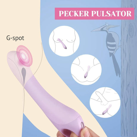 Tracy's Dog - Rechargeable G Spot Vibrator Pulsator (Purple) TRD1007 CherryAffairs