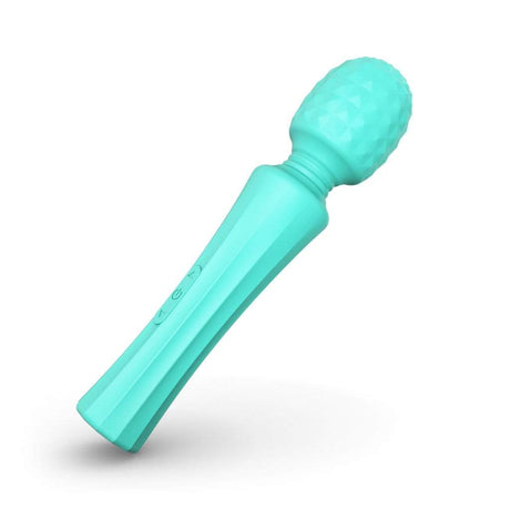 Tracy's Dog - Seaquake Silicone Bumps Wand Massager (Blue) TRD1022 CherryAffairs