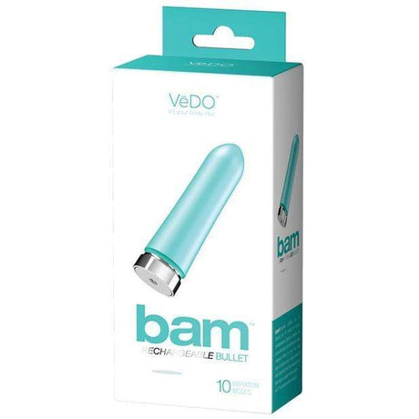 VeDO - BAM Rechargeable Bullet Vibrator (Tease Me Turquoise)    Bullet (Vibration) Rechargeable