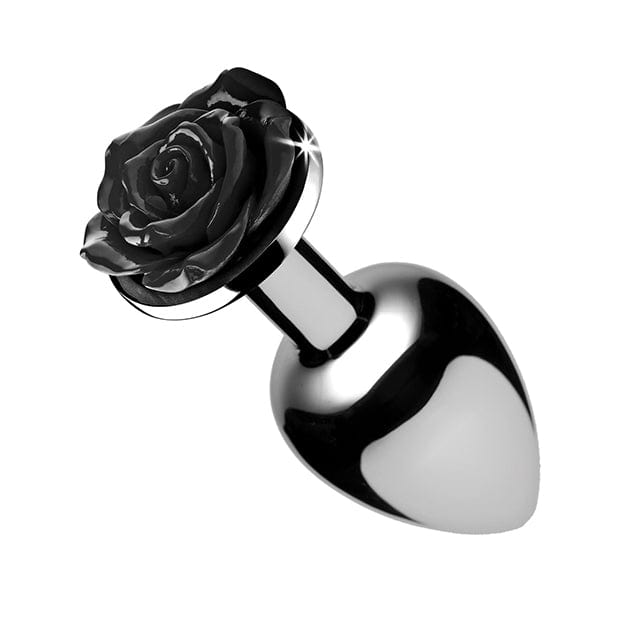 XR - Booty Sparks Rose Anal Plug Small (Silver/Black) XR1054 CherryAffairs