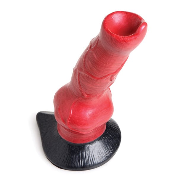 XR - Creature Cocks Hell Hound Canine Penis Silicone Dildo (Red/Black) XR1044 CherryAffairs