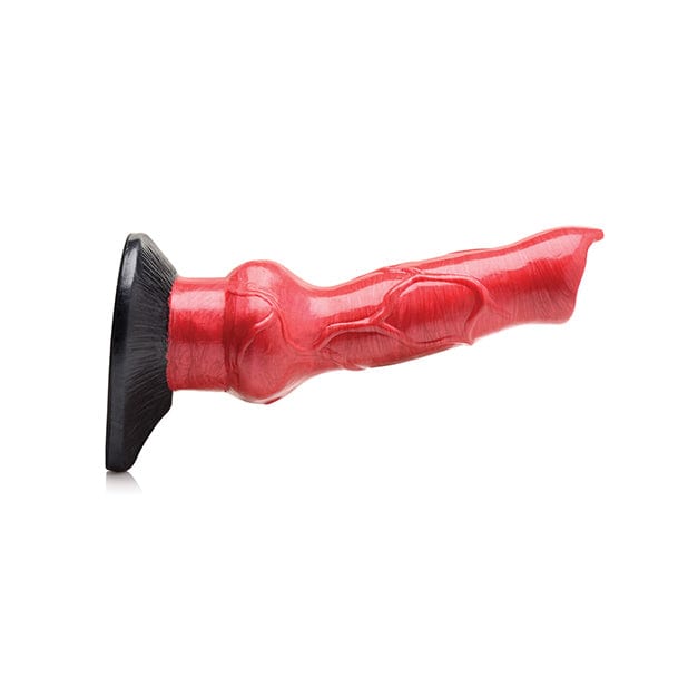 XR - Creature Cocks Hell Hound Canine Penis Silicone Dildo (Red/Black) XR1044 CherryAffairs