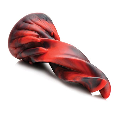 XR - Creature Cocks Hell Kiss Twisted Tongues Silicone Dildo (Red) Non Realistic Dildo with suction cup (Non Vibration)
