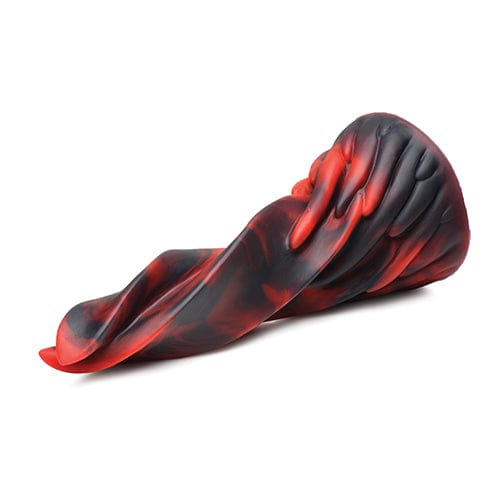XR - Creature Cocks Hell Kiss Twisted Tongues Silicone Dildo (Red) Non Realistic Dildo with suction cup (Non Vibration)