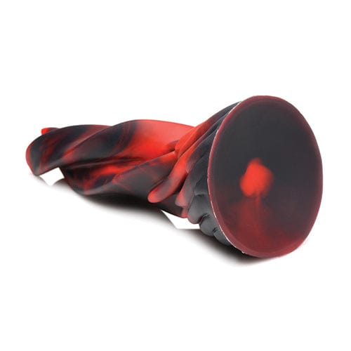 XR - Creature Cocks Hell Kiss Twisted Tongues Silicone Dildo (Red) Non Realistic Dildo with suction cup (Non Vibration)