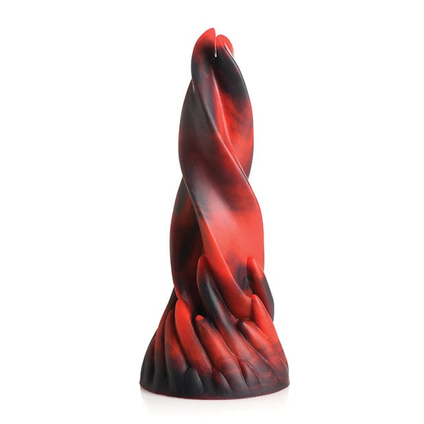 XR - Creature Cocks Hell Kiss Twisted Tongues Silicone Dildo (Red) Non Realistic Dildo with suction cup (Non Vibration)