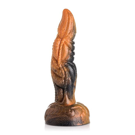 XR - Creature Cocks Ravager Rippled Tentacle Silicone Dildo (Orange/Black) XR1049 CherryAffairs