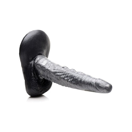 XR - Creature Cocks The Gargoyle Rock Hard Silicone Dildo (Silver/Black) XR1045 CherryAffairs