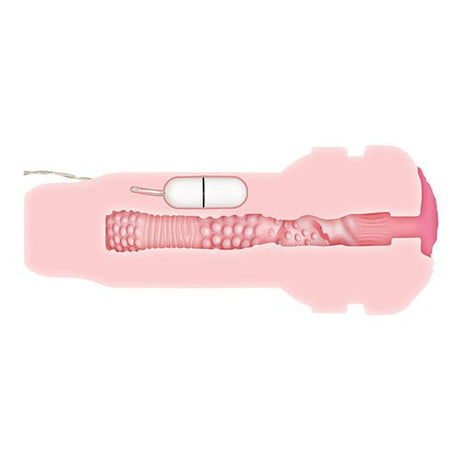 Zero Tolerance - Shell Shock Rechargeable Vibrating Stroker Masturbator (Black) ZR1017 CherryAffairs