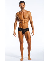 Cocksox - Mesh Contour Pouch Men's Sports Brief Underwear (Black) CherryAffairs