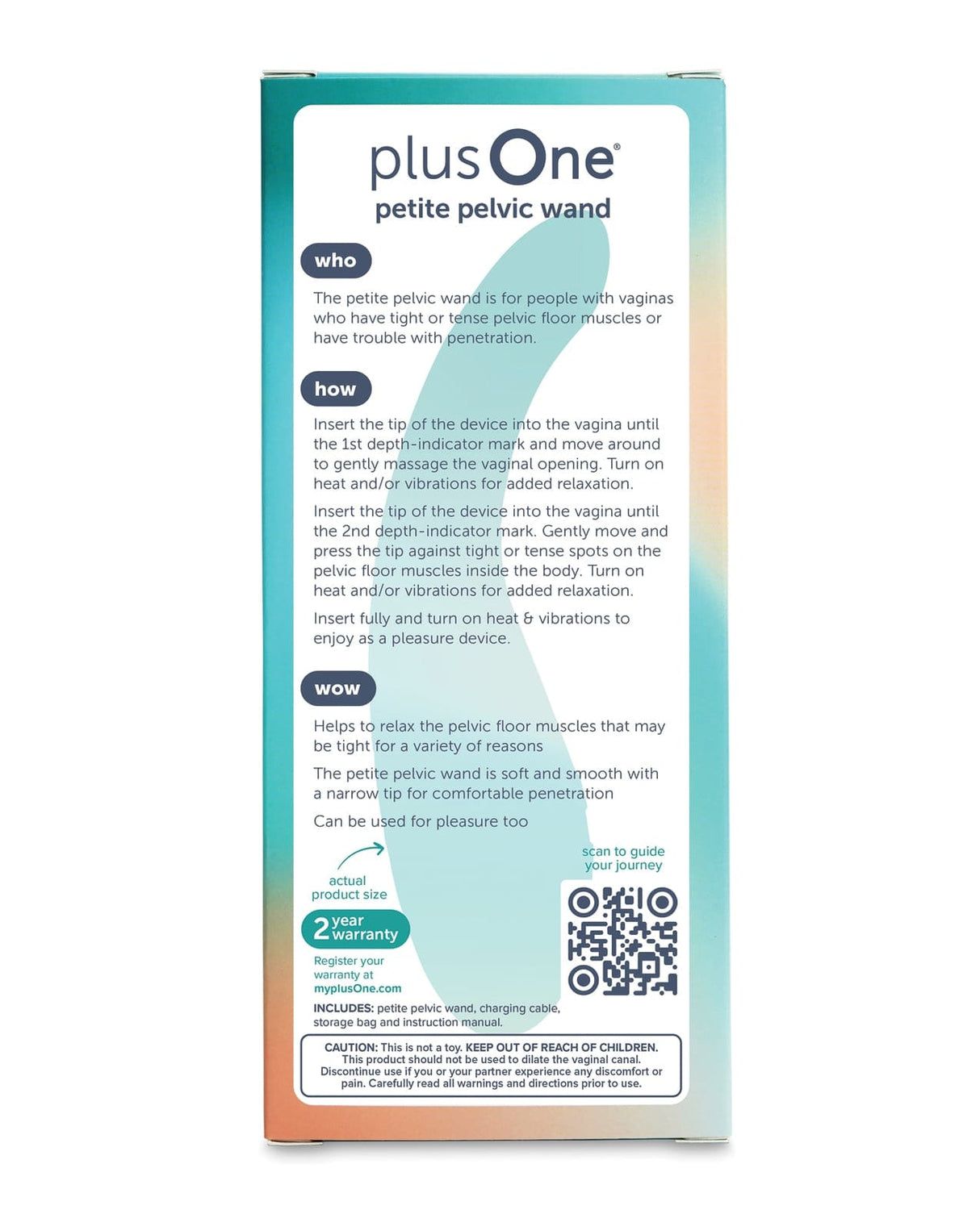 plusOne - 迷你加热振动盆底治疗棒