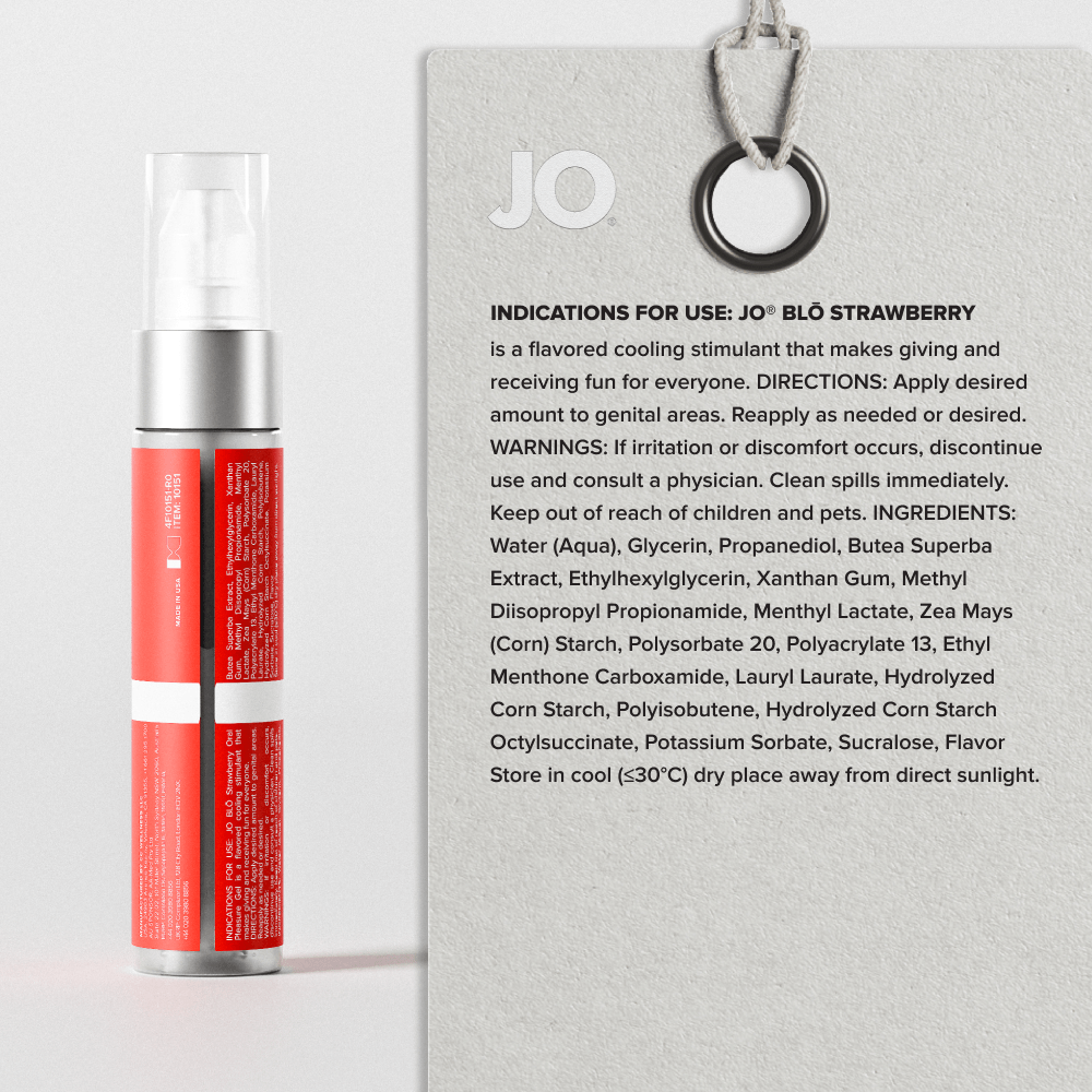 Gel Kenikmatan Oral Penyejuk Berperisa System JO - Blo 1 oz