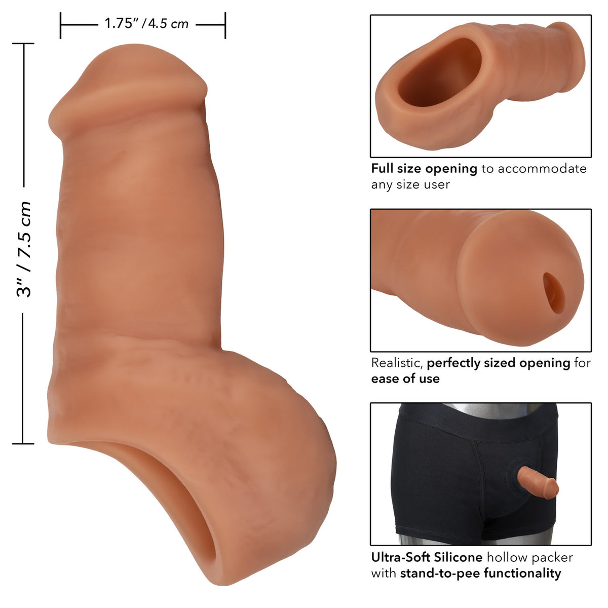 CalExotics - Packer Gear STP Silikon Ultra Lembut 4 Inci