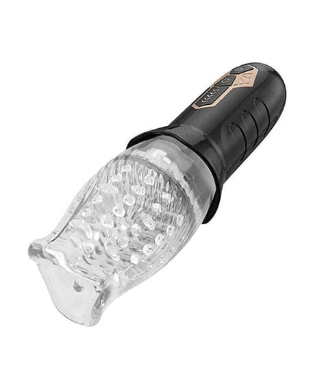 The Male Rose - Gawk Gawk 3000 Rotating Oral Masturbator (Black) - Black