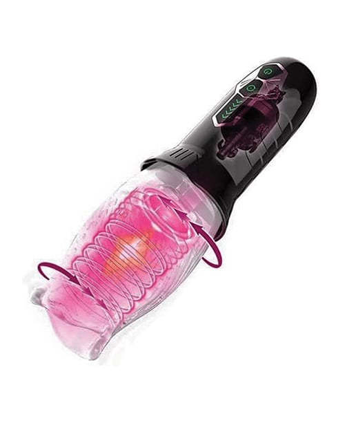 The Male Rose - Gawk Gawk 3000 Rotating Oral Masturbator (Black) - Black