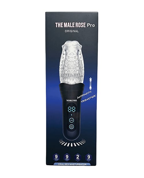 The Male Rose - Pro 推送、旋转与振动3D自慰器（黑色）