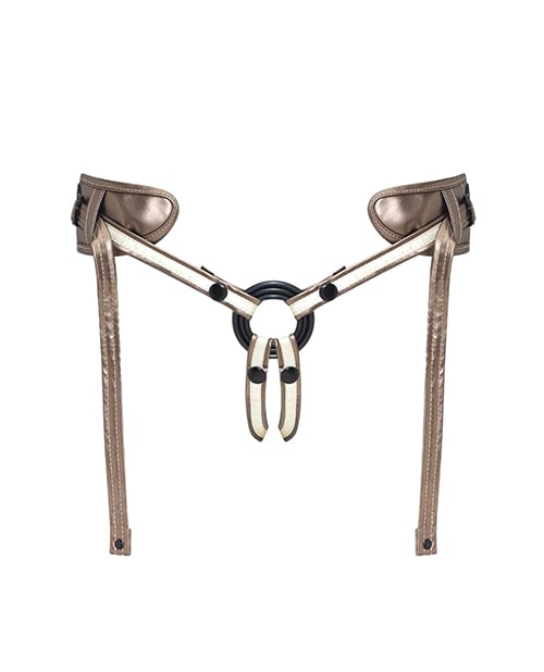 Strap On Me - Desirous Adjustable Strap-On Harness (Metallic Bronze) - Metallic Bronze / One Size