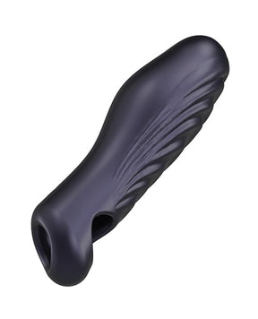 Manwan - RYZER Textured Penis Sleeve (Black) - Black
