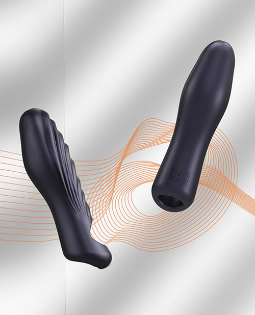 Manwan - RYZER Textured Penis Sleeve (Black) - Black