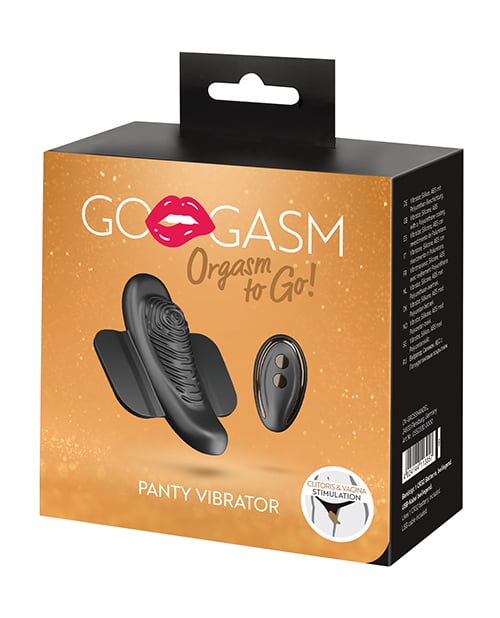 Orion - GoGasm Remote-Control Panty Vibrator (Black) - Black