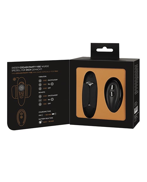 Orion - GoGasm Remote-Control Panty Vibrator (Black) - Black