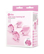B-Vibe - Pink Roses Silicone Anal Plug Training Set (Pink) - Pink