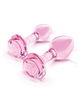 B-Vibe - Pink Roses Silicone Anal Plug Training Set (Pink) - Pink