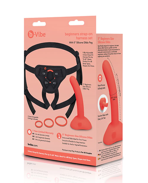 B-Vibe - Beginner Strap-On & Bondage Couples Set (Multi Colour) - Multi Colour