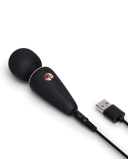 Le Wand - Mini Micro Rechargeable Wand Massager (Black) - Black