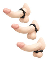 B-Vibe - Snug Silicone Cock Ring Collection (Black) - Black / Orbit