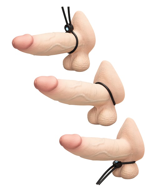 B-Vibe - Lasso Grip Adjustable Silicone Cock Ring - Multi Colour