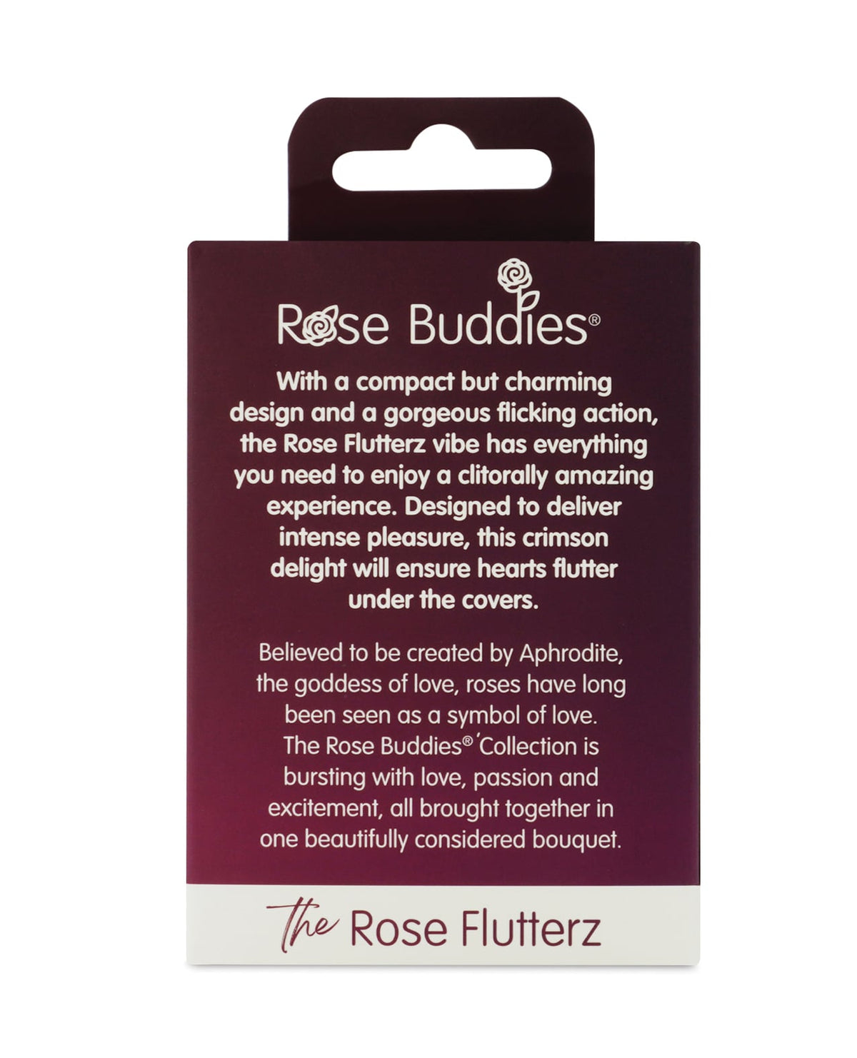 Skins - Rose Buddies Rose Flutterz Clitoral Vibrator (Red) - Red